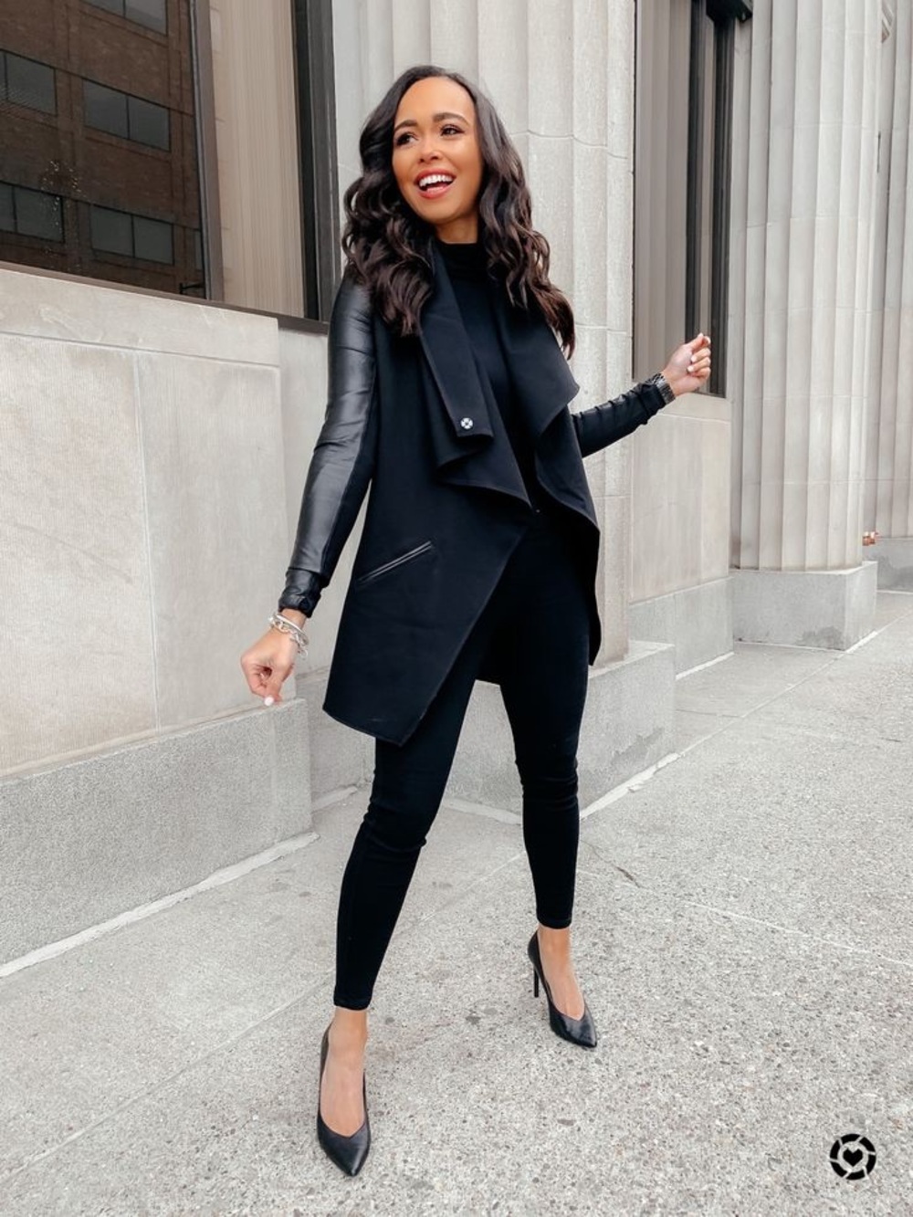 Spanx Drape Front Very Black Jacket NWT